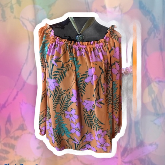 Gibson Latimer off-the-shoulder BLOUSE - Picture 1 of 8